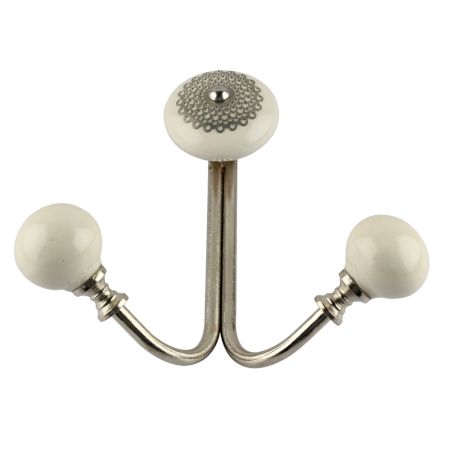 Cream Strewn Flat Wired Hooks Online